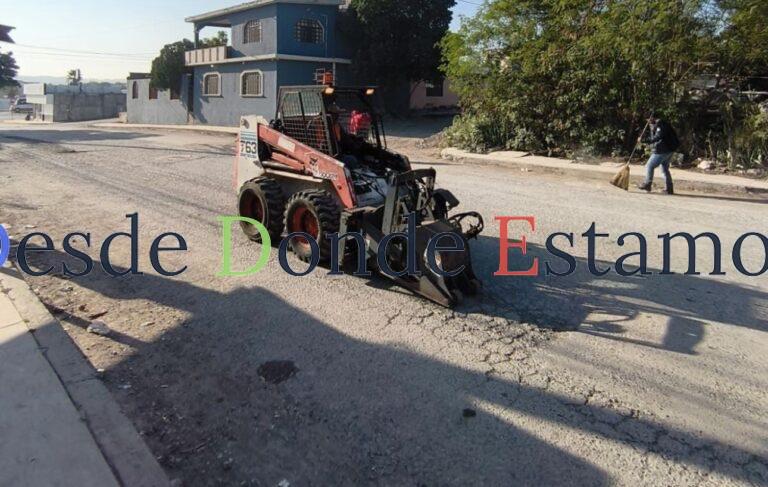 Retoma Municipio trabajos de rehabilitación de vialidades