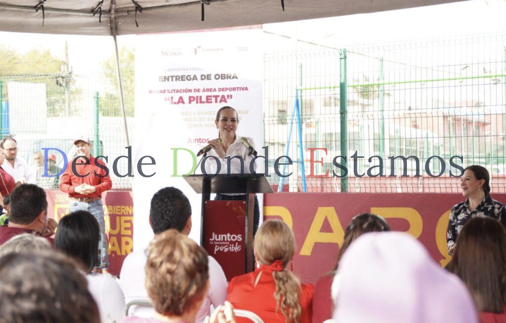 Entrega Carmen Lilia obras de infraestructura