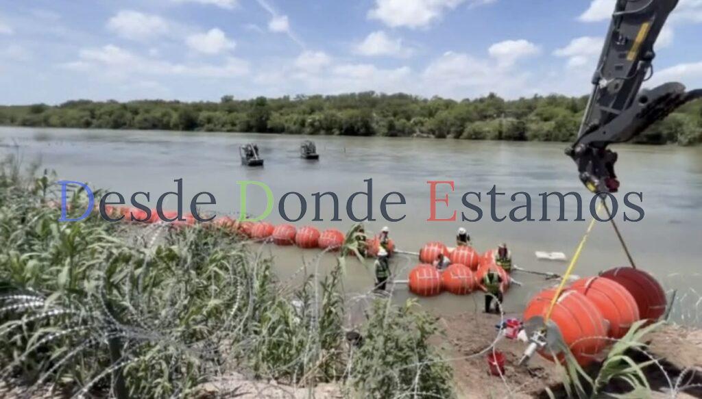 Colocaran muro flotante entre Tamaulipas y Texas