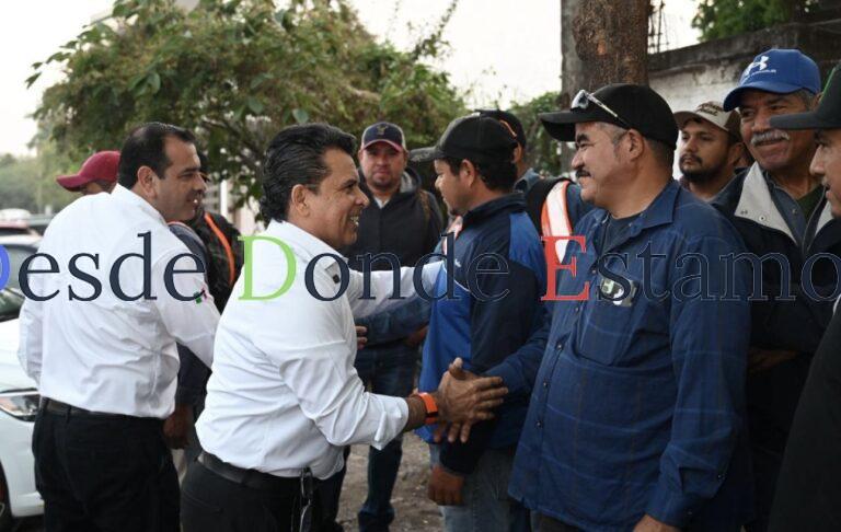 Acuerdan Lalo Gattás y sindicato del Municipio trabajar en unidad