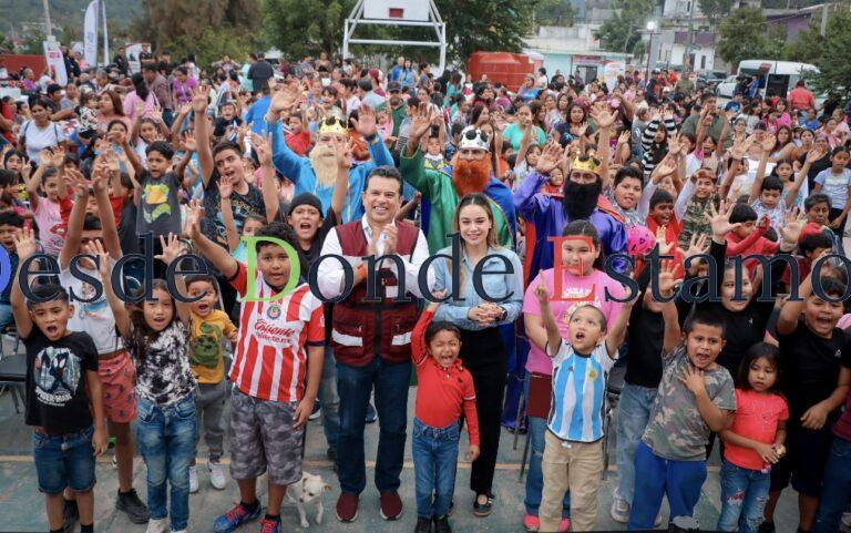 DIF Victoria celebra el Día de Reyes en colonia Altas Cumbres