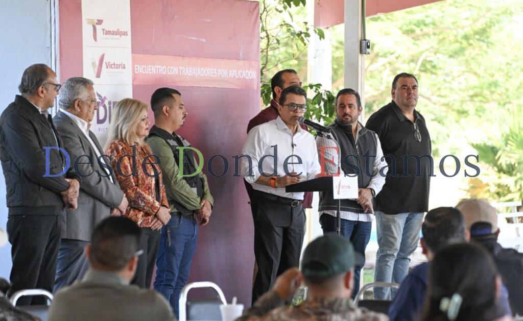 Se comprometen trabajadores de aplicación y reparto en el fomento de Victoria