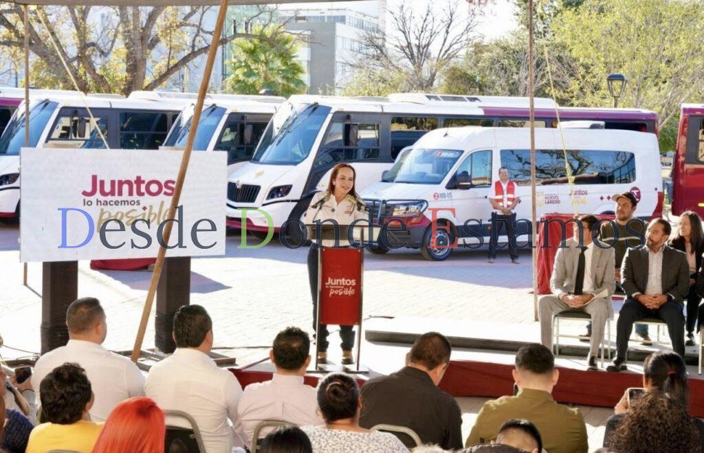 Moderniza Carmen Lilia transporte público en Nuevo Laredo