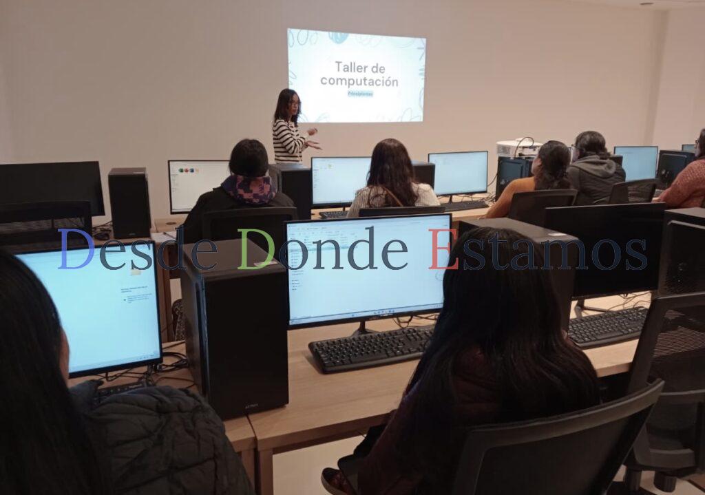 Inician cursos de computación en la INFOTECA