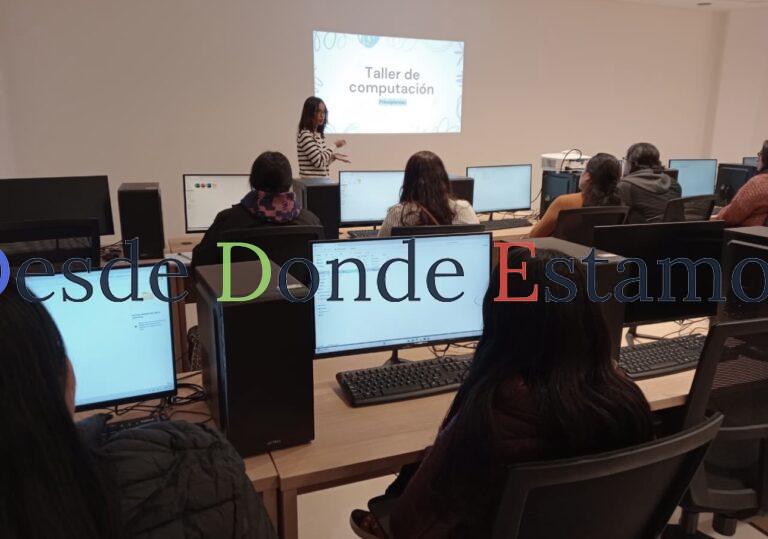 Inician cursos de computación en la INFOTECA