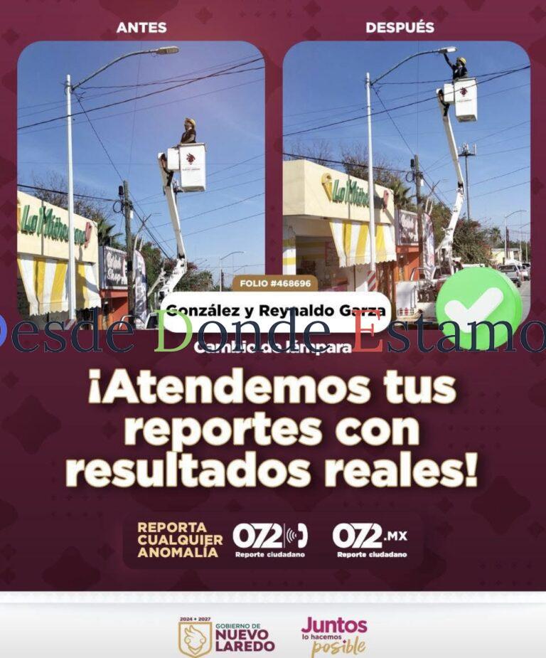 Realiza Servicios Públicos Primarios cambio de luminaria