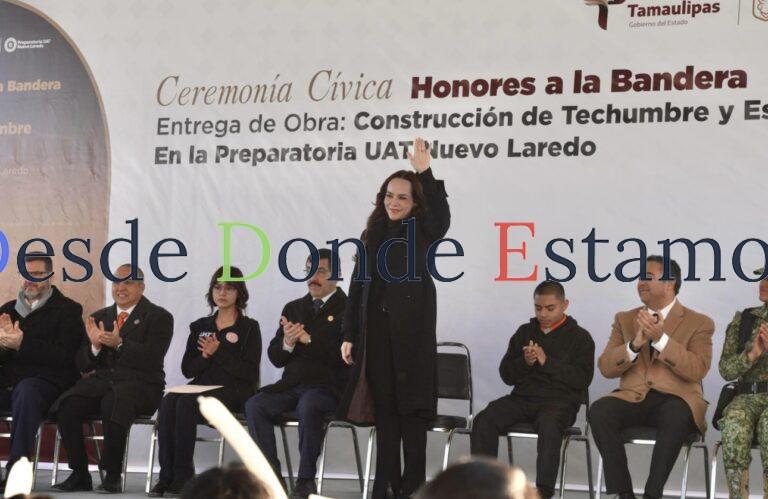 Inaugura Carmen Lilia y Rector de la UAT obras de infraestructura educativa