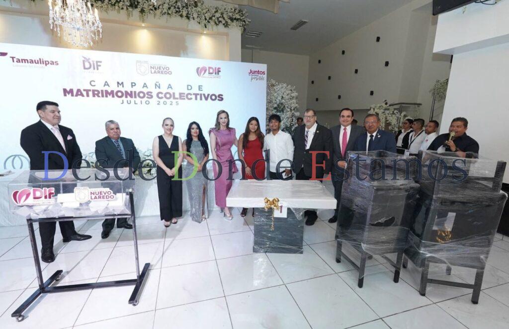 Amplia DIF Nuevo Laredo plazo para registro a programa de Bodas Colectivas 2026