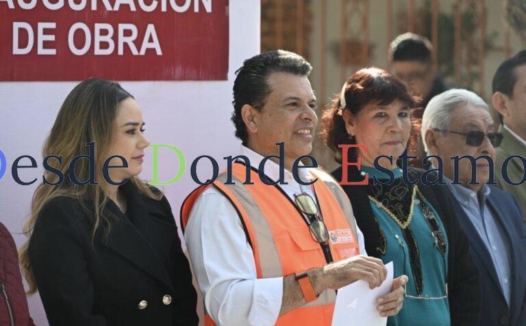 Inaugura Lalo Gattás calles de concreto hidráulico en la colonia Obrera