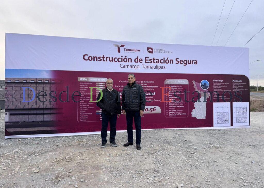 Supervisan construcción de Estaciones Seguras en la frontera
