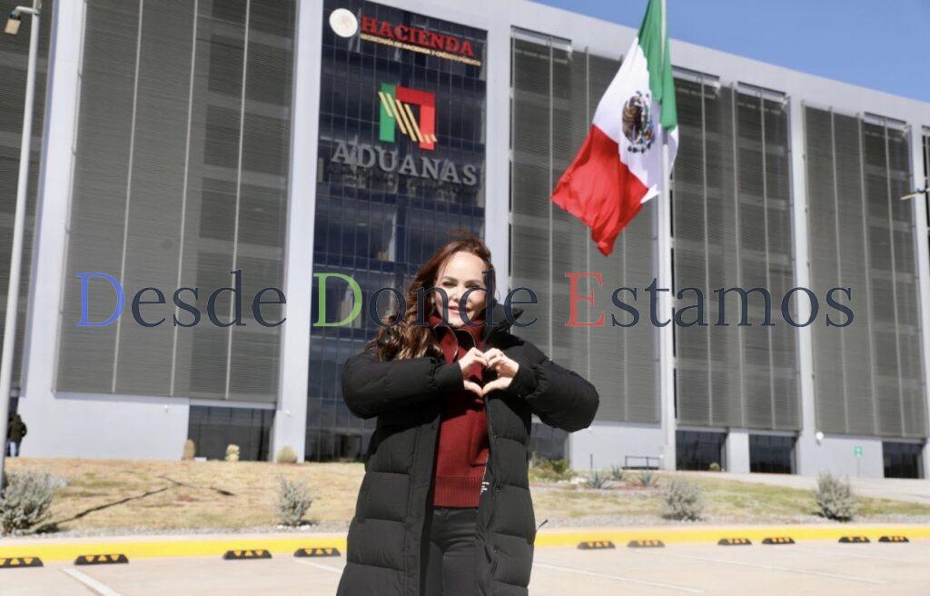 Acompaña Carmen Lilia a Claudia Sheinbaum en su gira por Nuevo Laredo