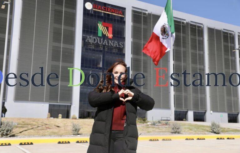 Acompaña Carmen Lilia a Claudia Sheinbaum en su gira por Nuevo Laredo