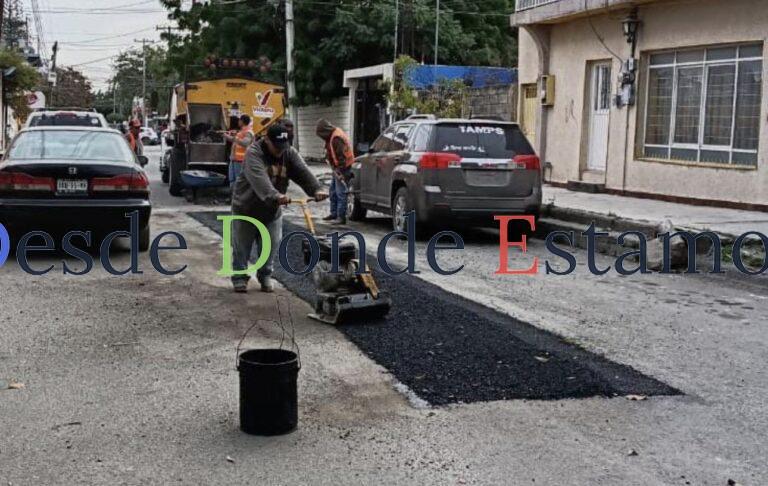 Rehabilita Municipio 960 m2 más de asfalto dañado
