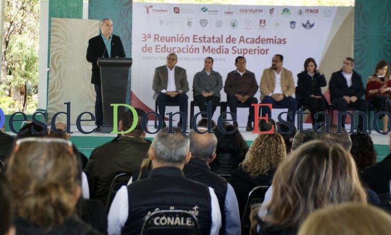 Fortalecen academias la Educación Media Superior en Tamaulipas
