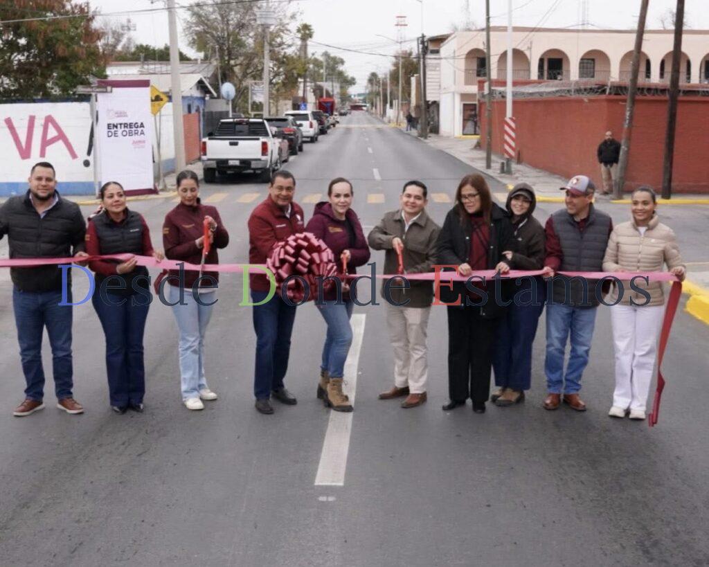 Entrega Carmen Lilia obra de recarpeteo asfáltico