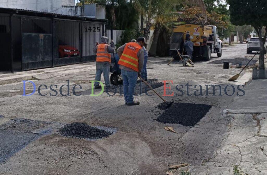 Rehabilita Municipio 960 m2 más de asfalto dañado