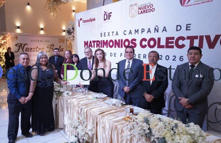 Consolida DIF Nuevo Laredo política social con 117 matrimonios