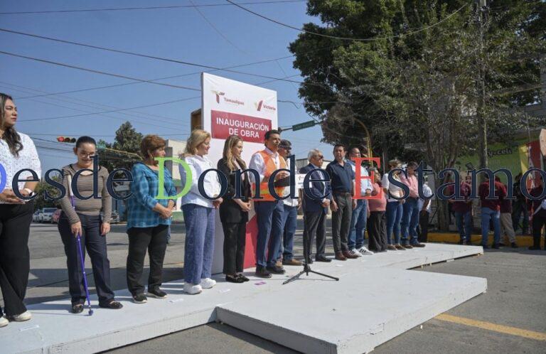 Rehabilitan pavimentación de la calle 27 Lauro Rendón