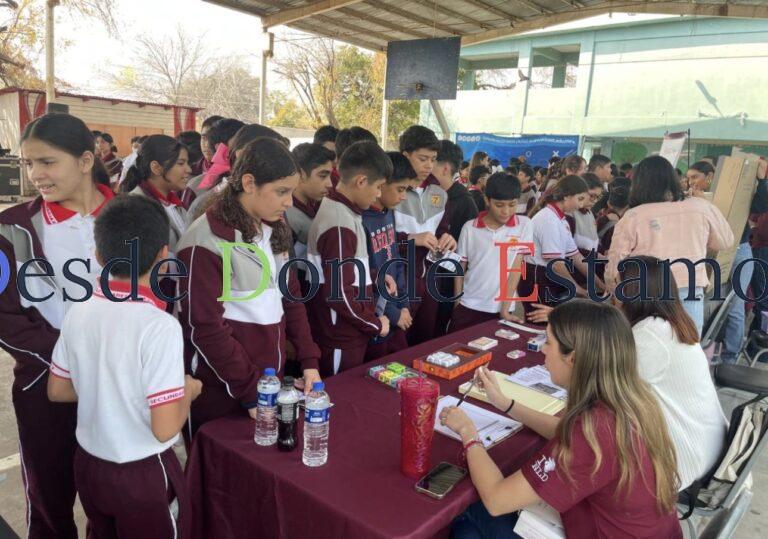 IMJUVE lleva brigada de contacto joven a Secundaria 7 y beneficia a 700 estudiantes