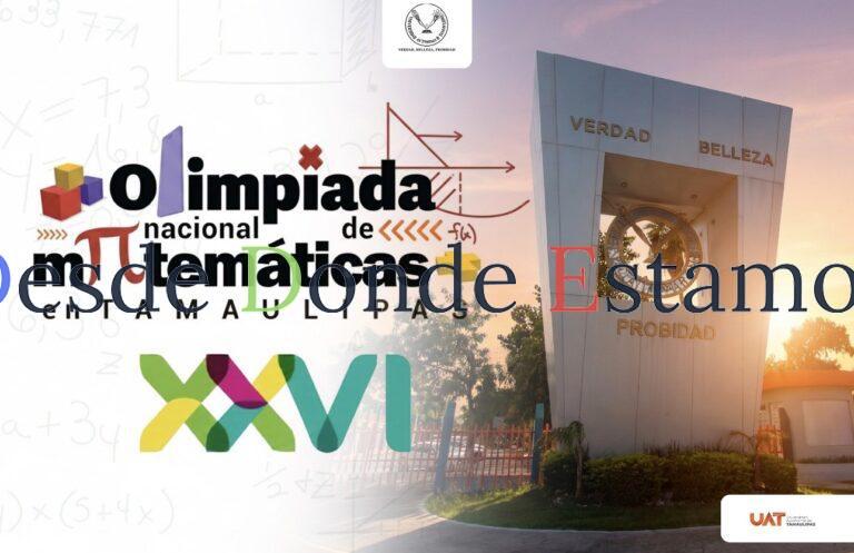 Invita la UAT a concursar en Olimpiada Nacional de Matemáticas