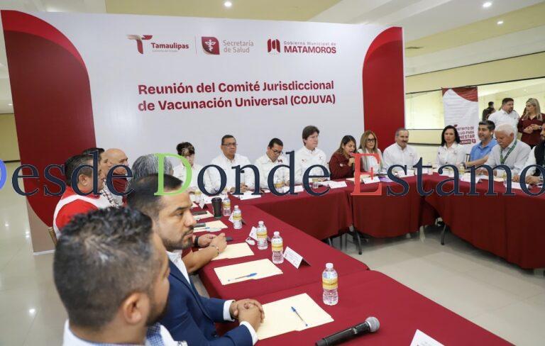 Acuerdan reforzar la vacunación en Matamoros