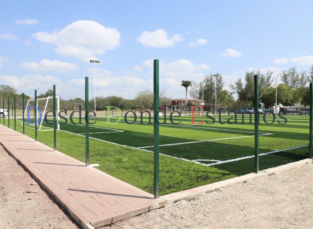Construyen espacio público multideportivo en Estación Manuel