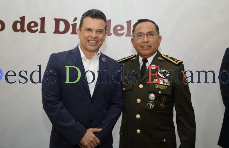 Participa alcalde de Victoria en ceremonia de CXIII Aniversario del Ejército Mexicano