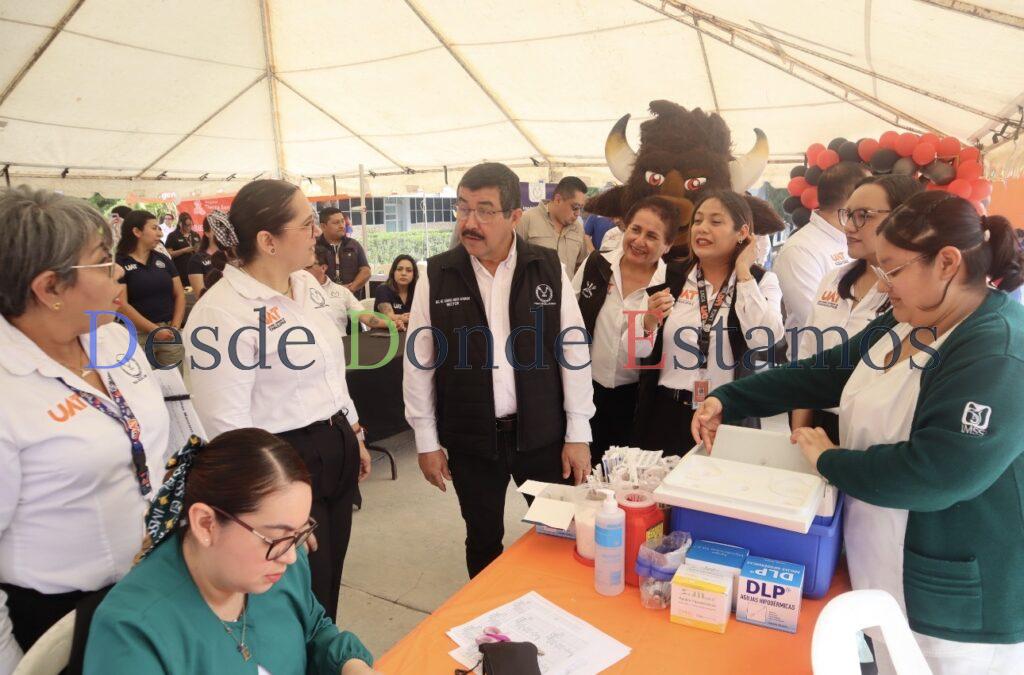 Rector de la UAT impulsa en Reynosa jornada de salud y fortalecimiento académico