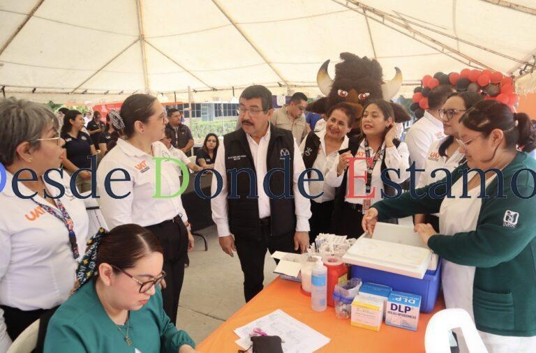 Rector de la UAT impulsa en Reynosa jornada de salud y fortalecimiento académico
