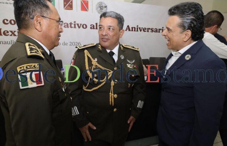 Participa alcalde de Victoria en ceremonia de CXIII Aniversario del Ejército Mexicano.