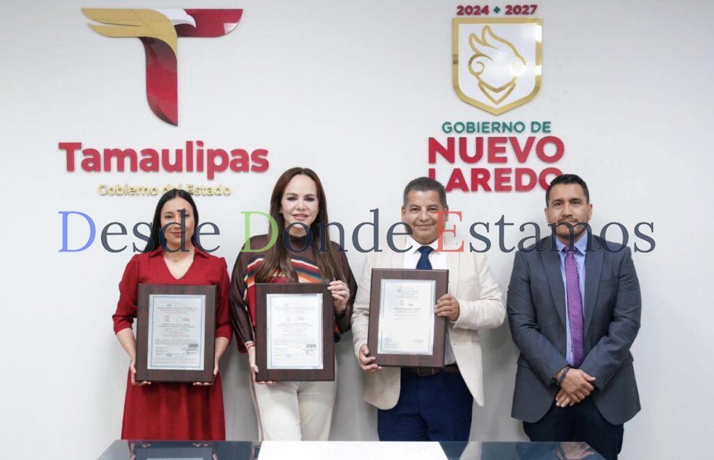 Recibe Ayuntamiento de Nuevo Laredo certificados de Norma ISO
