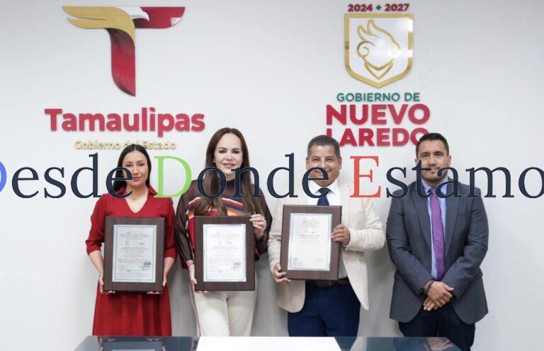 Recibe Ayuntamiento de Nuevo Laredo certificados de Norma ISO