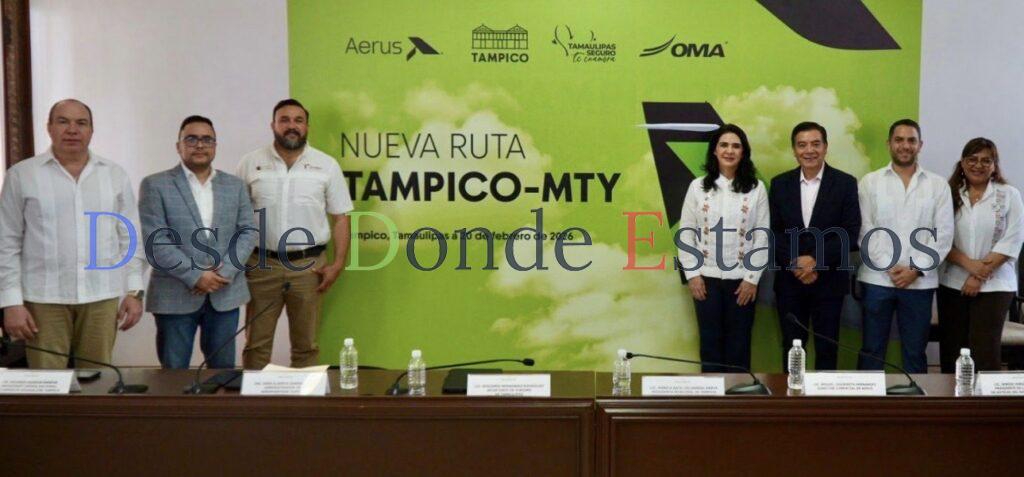 Despega Aerus nuevo vuelo Tampico-Monterrey: Sectur