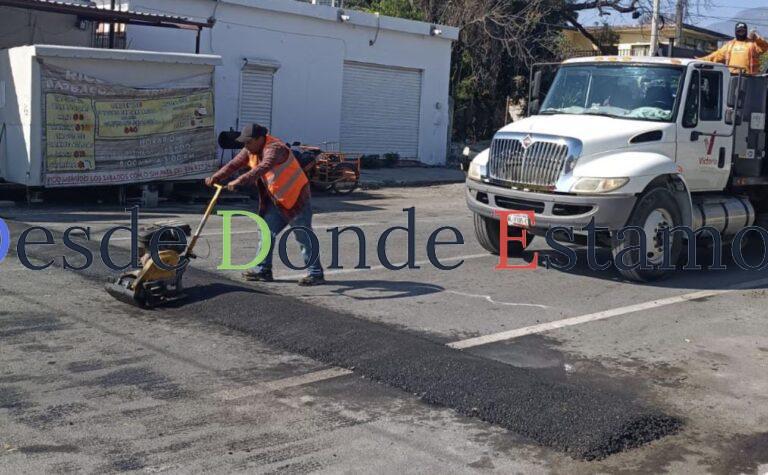 Sigue obras públicas cumpliendo con la rehabilitación de calles
