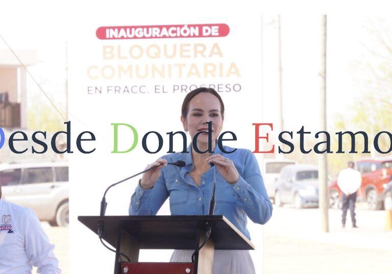 Inaugura Carmen Lilia Bloquera Comunitaria