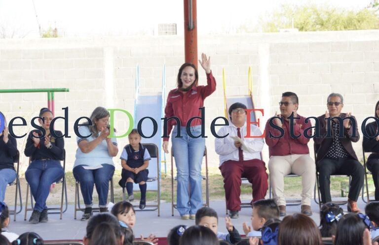 Inaugura Carmen Lilia obras de infraestructura educativa