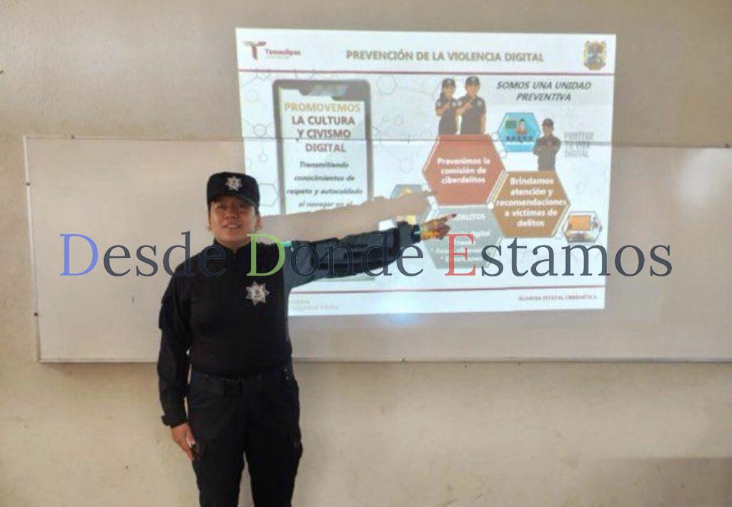 Imparten plática preventiva en secundaria de Altamira