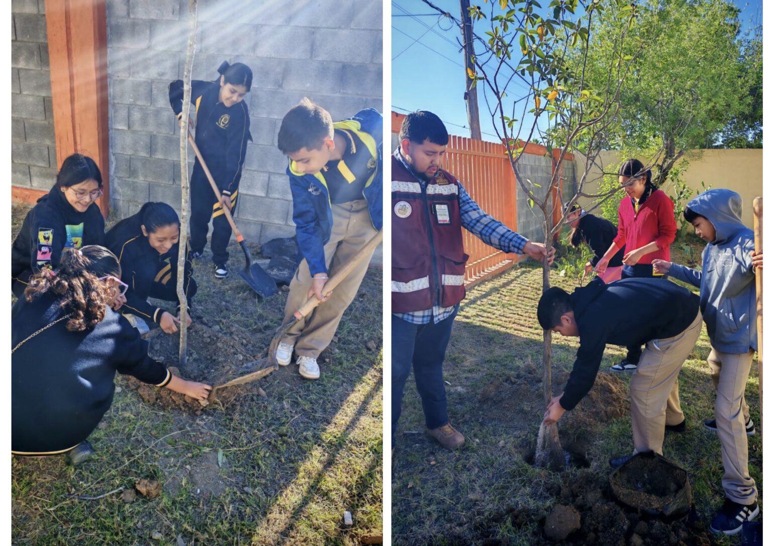 Fortalecen educación ambiental en escuelas con acciones de reforestación