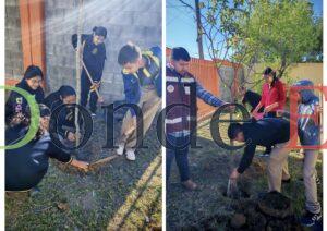 Fortalecen educación ambiental en escuelas con acciones de reforestación