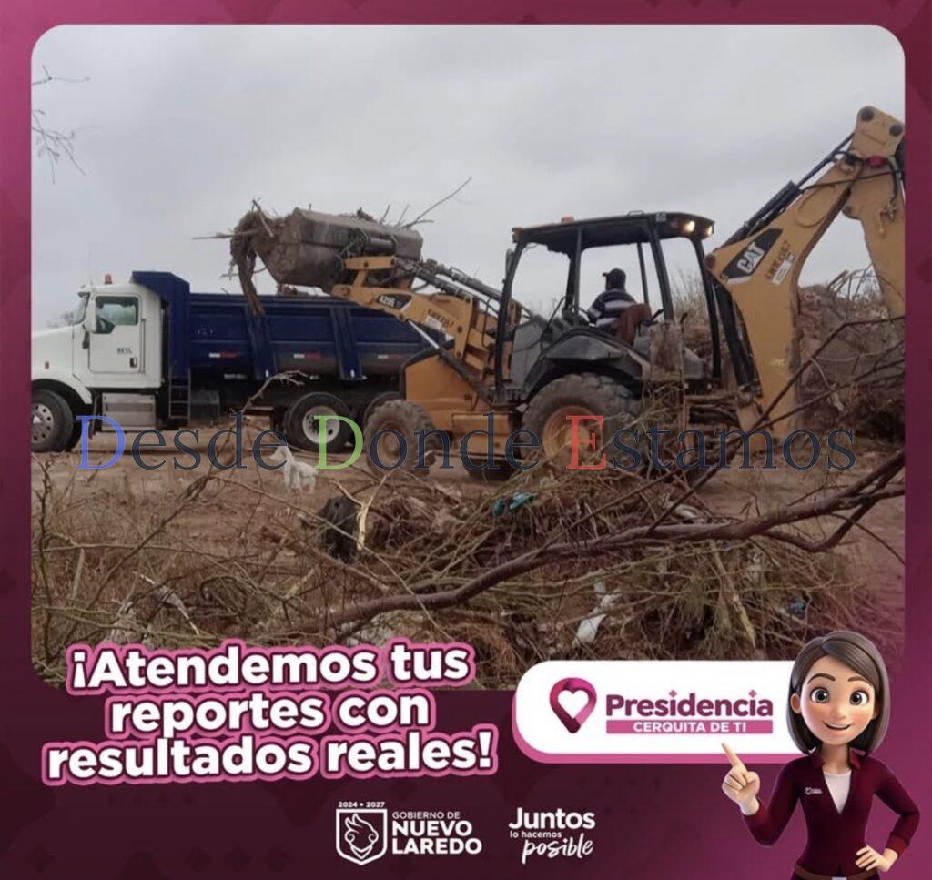 Mantiene Servicios Públicos Primarios limpieza de arroyos