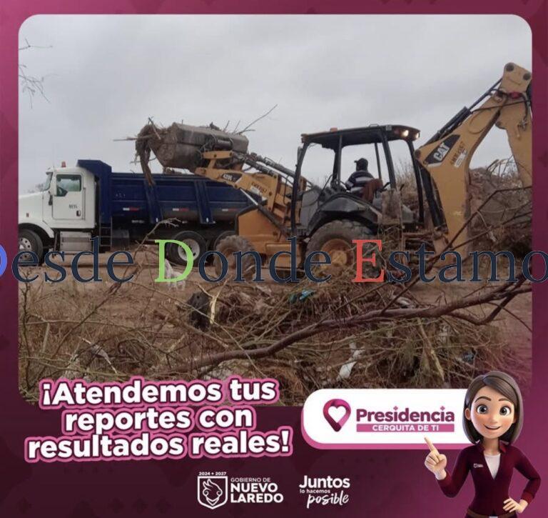 Mantiene Servicios Públicos Primarios limpieza de arroyos