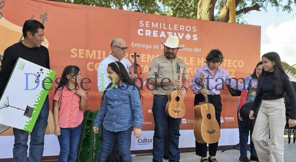 Arranca con nuevos instrumentos el Semillero de Música Huasteca