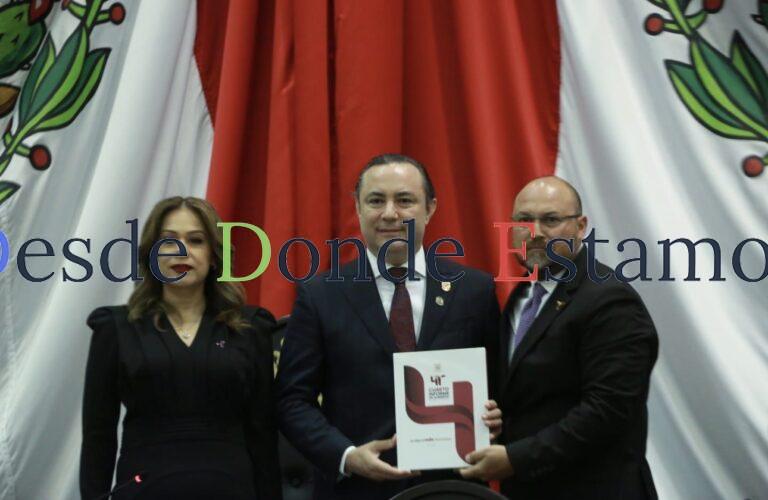 Recibe Congreso de Tamaulipas Cuarto Informe del gobernador Américo Villarreal