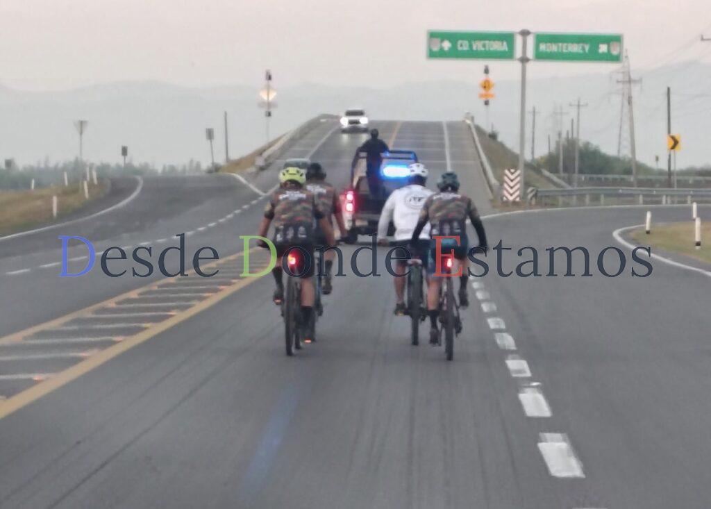 Acompaña Guardia Estatal rodada de César Vallejo rumbo a Ciudad Victoria