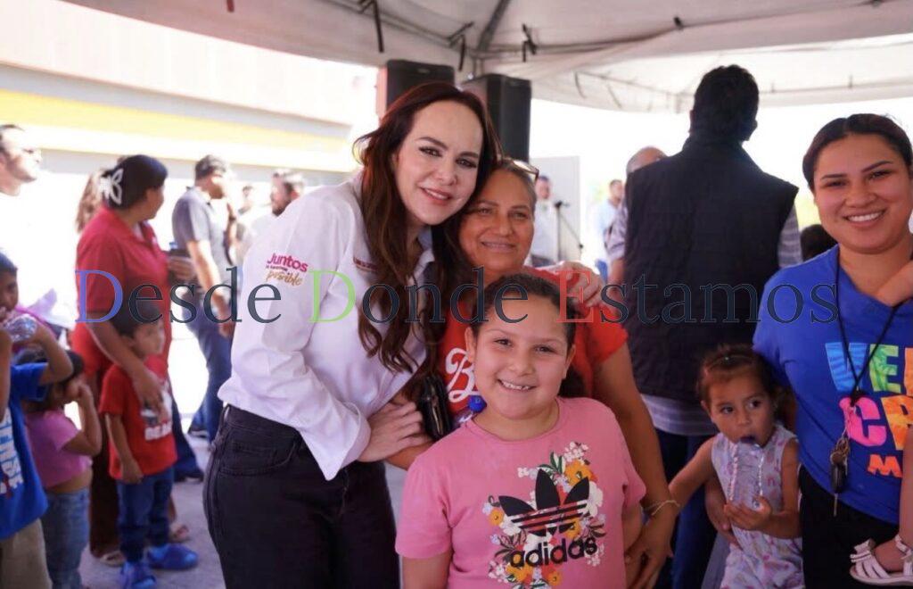 Entrega Carmen Lilia obra hidráulica en la Francisco Villa