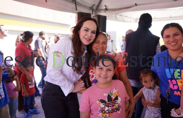 Entrega Carmen Lilia obra hidráulica en la Francisco Villa