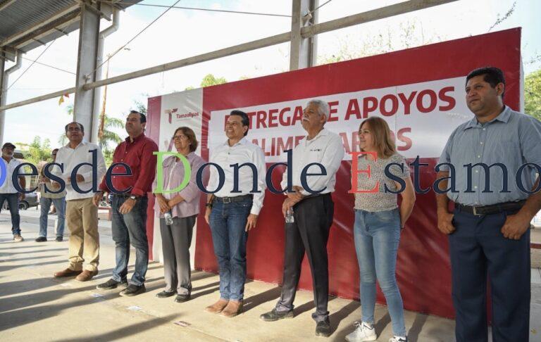 Llegan apoyos alimentarios al área rural de Victoria