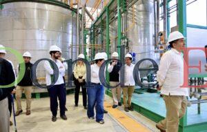 Recorren planta de pirólisis de plásticos en Altamira