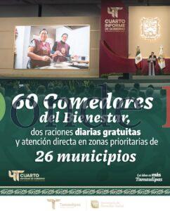 4 Informe: En Tamaulipas, el Bienestar llega donde más se necesita