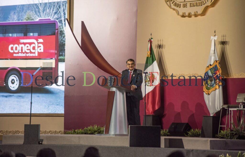 Impulsa Américo Villarreal transporte tipo BRT